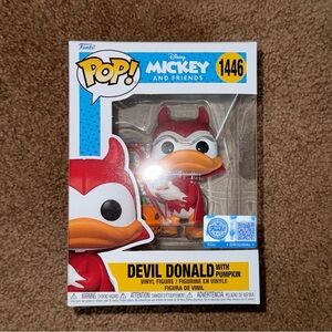 Devil Donald with Pumpkin Funko Pop